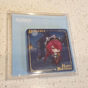Genshin Impact Heartfelt Wishes Series Rosaria Acrylic Fridge Magnet (2 X 2 in.)